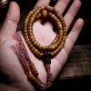 Pulseira de Equilíbrio de Osso de Iaque e Âmbar Mala Tibetana 108 Contas Tibetan 108 Mala Yak Bone Amber Balance Bracelet