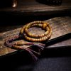 Pulseira de Equilíbrio de Osso de Iaque e Âmbar Mala Tibetana 108 Contas Tibetan 108 Mala Yak Bone Amber Balance Bracelet
