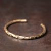 Gelang Copper Tiga Bump Tekstur dan Keberuntungan Tibet Tibetan Bump Texture Copper Luck Cuff Bracelet