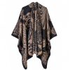 Xale Artesanal Flor de Castanha Tibetana Tibetan Cashew Flower Handcrafted Shawl