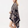 Xale Artesanal Flor de Castanha Tibetana Tibetan Cashew Flower Handcrafted Shawl
