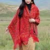 Xale Tibetano com Borlas e Flor de Caju Tibetan Cashew Flower Tassel Shawl