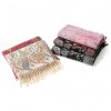 Xale Tibetano com Borlas e Flor de Caju Tibetan Cashew Flower Tassel Shawl