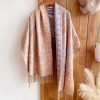 Xale Tibetano com Borlas e Flor de Caju Tibetan Cashew Flower Tassel Shawl