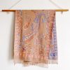Xale Tibetano com Borlas e Flor de Caju Tibetan Cashew Flower Tassel Shawl