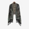 Xale Tibetano com Borlas e Flor de Caju Tibetan Cashew Flower Tassel Shawl