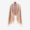 Xale Tibetano com Borlas e Flor de Caju Tibetan Cashew Flower Tassel Shawl