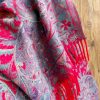 Chal envolvente con estampado de flores de anacardo tibetano Tibetan Cashew Flowers Shawl Wrap