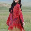 Chal envolvente con estampado de flores de anacardo tibetano Tibetan Cashew Flowers Shawl Wrap