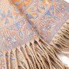 Chal envolvente con estampado de flores de anacardo tibetano Tibetan Cashew Flowers Shawl Wrap