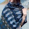 Chale Tibetano con Patrón Geométrico Clásico Tibetan Classic Geometry Pattern Shawl