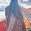 Chale Tibetano con Patrón Geométrico Clásico Tibetan Classic Geometry Pattern Shawl