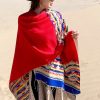 Chale Tibetano con Geometría Colorida Tibetan Colorful Geometry Shawl