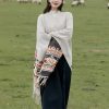 Chale Tibetano con Geometría Colorida Tibetan Colorful Geometry Shawl