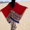 Chale Tibetano con Geometría Colorida Tibetan Colorful Geometry Shawl