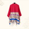 Chale Tibetano con Geometría Colorida Tibetan Colorful Geometry Shawl