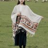 Chale Tibetano con Geometría Colorida Tibetan Colorful Geometry Shawl