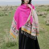 Chale Tibetano con Geometría Colorida Tibetan Colorful Geometry Shawl