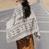 Chale Tibetano con Geometría Colorida Tibetan Colorful Geometry Shawl