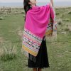Chale Tibetano con Geometría Colorida Tibetan Colorful Geometry Shawl