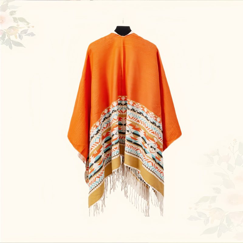 Chale Tibetano con Geometría Colorida Tibetan Colorful Geometry Shawl