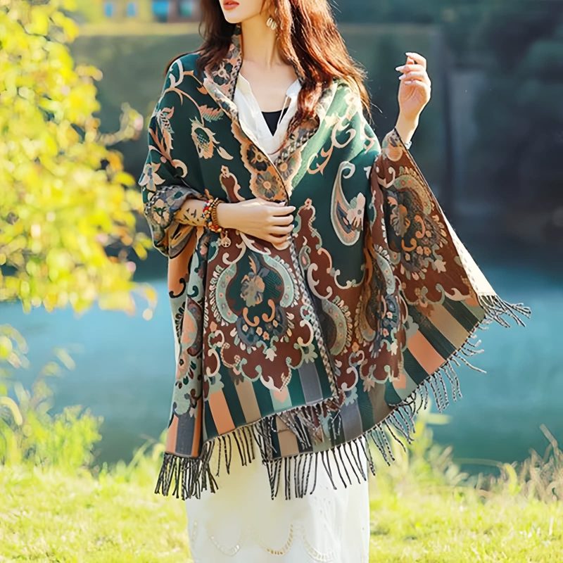 Bufanda Envolvente de Diseño Tibetano Tibetan Design Travel Wrap Scarf