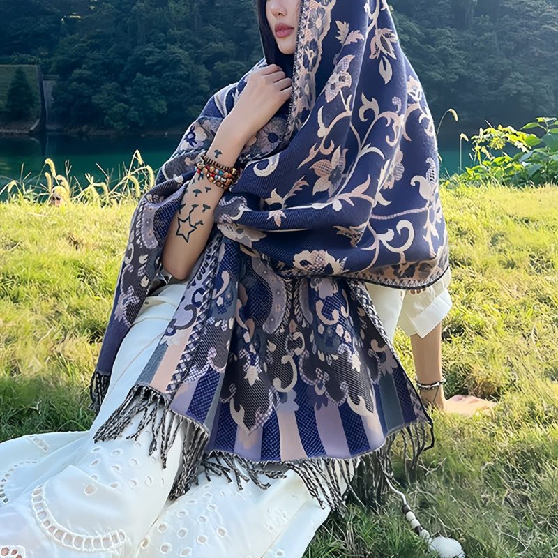 Bufanda Envolvente de Diseño Tibetano Tibetan Design Travel Wrap Scarf