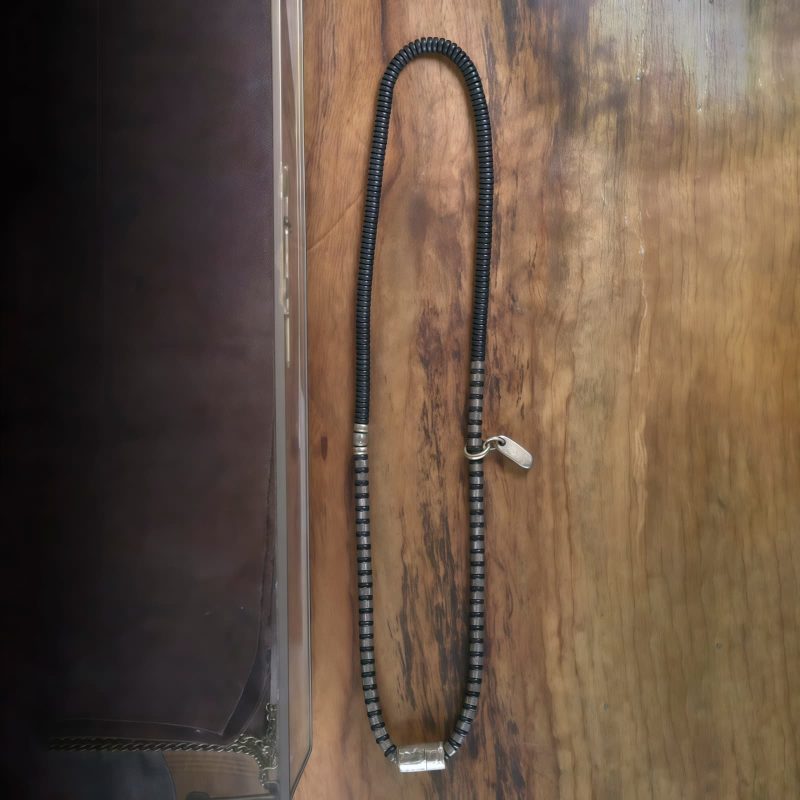 سوار يد من خشب الأبنوس التبتي والنحاس متعدد الطبقات للشفاء Tibetan Ebony Wood Beads Copper Multilayered Healing Bracelet