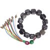 Pulsera Mala de Paz de Madera de Ébano Tibetano y Cobre Tibetan Ebony Wood Copper Peace Mala Bracelet