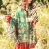 Chal Chalina con Estampado de Hojas Florales Tibetanas Tibetan Floral Leaves Pattern Shawl