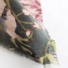 Chal Tibético con Estampado de Flores en Flor Tibetan Shawl Blooming Flowers Print Scarf