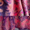 Chale de borlas con ramas de flores tibetanas Tibetan Flower Branch Tassel Shawl
