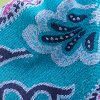 Chalina Tibetana con Diseño Floral Geométrico Tibetan Geometric Floral Design Shawl
