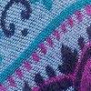 Chalina Tibetana con Diseño Floral Geométrico Tibetan Geometric Floral Design Shawl