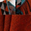 Chaleco Tibetano Geométrico Naranja Tibetan Geometric Orange Shawl