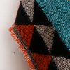 Chaleco Tibetano Geométrico Naranja Tibetan Geometric Orange Shawl