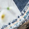 Chale Tibetano con Borlas Geométricas Tibetan Geometric Tassel Shawl