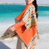 Chale Tibetano con Borlas Geométricas Tibetan Geometric Tassel Shawl