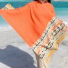 Chale Tibetano con Borlas Geométricas Tibetan Geometric Tassel Shawl