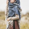 Chale Tibetano con Borlas Geométricas Tibetan Geometric Tassel Shawl