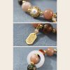 Pulsera de Rueda de Oración Tibetana con Vidrio Liuli Om Mani Padme Hum Tibetan Liuli Glass Om Mani Padme Hum Prayer Wheel Bracelet