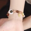 Pulsera de Rueda de Oración Tibetana con Vidrio Liuli Om Mani Padme Hum Tibetan Liuli Glass Om Mani Padme Hum Prayer Wheel Bracelet