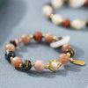 Pulsera de Rueda de Oración Tibetana con Vidrio Liuli Om Mani Padme Hum Tibetan Liuli Glass Om Mani Padme Hum Prayer Wheel Bracelet