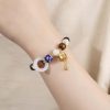 Pulsera de Rueda de Oración Tibetana con Vidrio Liuli Om Mani Padme Hum Tibetan Liuli Glass Om Mani Padme Hum Prayer Wheel Bracelet