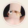 Pulsera de Rueda de Oración Tibetana con Vidrio Liuli Om Mani Padme Hum Tibetan Liuli Glass Om Mani Padme Hum Prayer Wheel Bracelet