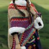 Chal Tibetano de Rayas Multicolores Tibetan Multicolored Striped Shawl