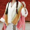 Chal Tibetano de Rayas Multicolores Tibetan Multicolored Striped Shawl