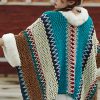 Chal Tibetano de Rayas Multicolores Tibetan Multicolored Striped Shawl