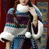 Chal Tibetano de Rayas Multicolores Tibetan Multicolored Striped Shawl