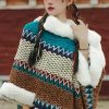 Chal Tibetano de Rayas Multicolores Tibetan Multicolored Striped Shawl